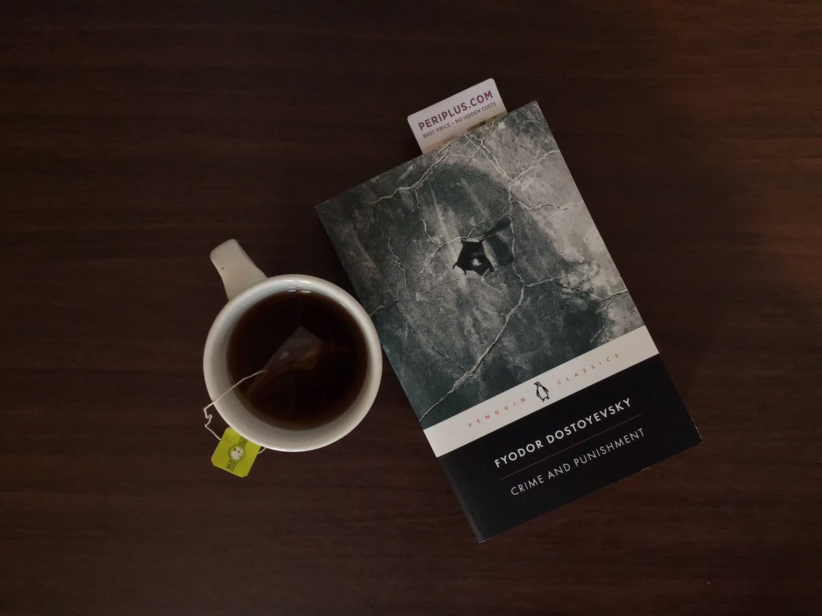 arumjiwa's tweet photo. starting to read • crime and punishment by dostoevsky. https://t.co/zz6b8mrzsK