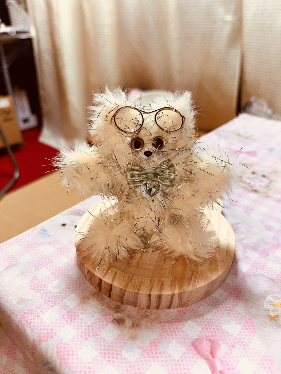 isucchi's tweet photo. ワークショップを受けてみました♪

可愛いぬいぐるみ出来上がり〜！
一応ネコちゃんですw https://t.co/EwUFdTVfQz
