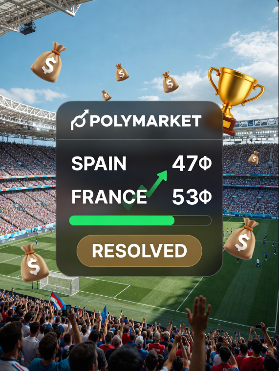 CJoyazb's tweet photo. The 2026 World Cup fever is sweeping Polymarket! Spain 17%, France 16%—billions in betting volume, making them winners, including top scorer and group stage bets. Smarter than traditional betting. Come on! #WorldCup
@Polymarket  #predictstreet https://t.co/DM7WrkGhmB