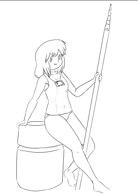 cecilsart's tweet photo. tamiyas moko-chan WIP https://t.co/Np2Dq0IN8W