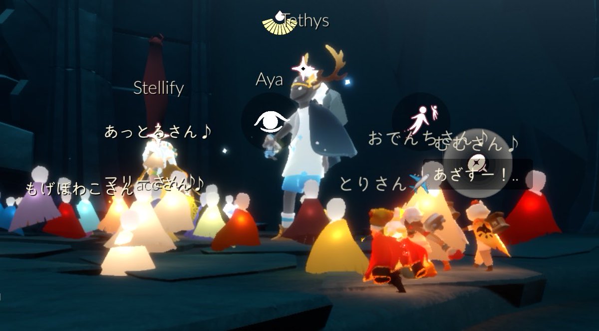 Fp5sky's tweet photo. Skyの運営さんの原罪チャレンジ参加してきました⸜(*ˊᗜˋ*)⸝ホームでお会いしたおでんちさん、とりさん、むむさんとご一緒させていただきました😆✨Ayaさんもかわいいし運営さん大きくてカッコよかったです😍 #thatskygame https://t.co/6gS1dWJwN0