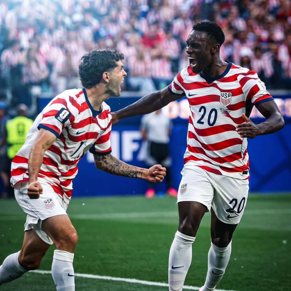 TimothyRainford's tweet photo. FIFA World Cup: USA is off to a huge winning start to the 2026 edition.

USA 4-1 Paraguay

#FIFAWC https://t.co/xOLKoB8Xr6