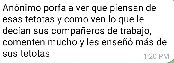 cuckoldmensaje2's tweet photo. Te excitaría saber que los compañeros de trabajo de tu mujer le quieren llenar las tetas de leche? https://t.co/H8gj9IsQZw