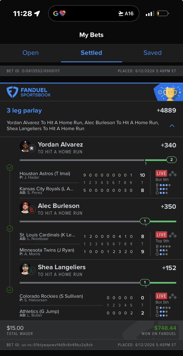 704bagtalk's tweet photo. Must I say it again?
THANK YOU @TwinPicksWin ‼️✅
And we almost cleared for the GUSTOOO ✈️  green is green 🤷🏾‍♂️ 🟢 https://t.co/2nwIUnPkx2