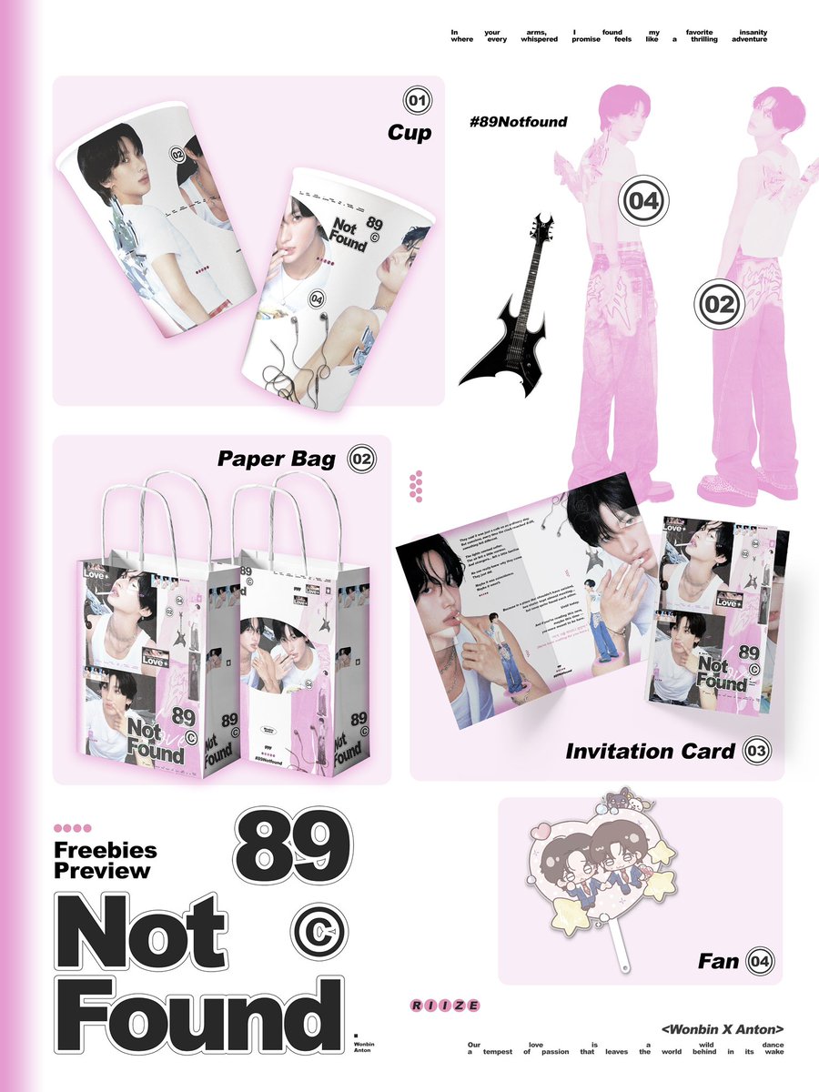 89notfound_'s tweet photo. ⁺‧₊˚89NOTFOUND˚₊‧⁺
2026 RIIZE ANTON &amp; WONBIN CUPSLEEVE EVENT

-
Freebies &amp; LuckyDraw Preview

-
Sneak peek!!

Take a look at the freebies and lucky draw prizes we’ve prepared for every 89lover!!

-
More updates soon — stay tuned!!!

-
Hashtag (#89notfound_)
#ANTON #WONBIN https://t.co/uMFBa72K8m