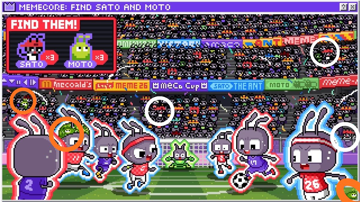 Wawansxyz's tweet photo. Millions of fans. One giant stadium.
Two hidden legends 👀
Found all 6 before VAR could zoom in
0x1e20dc13f14eFa91724871B2A828d0667c42F5d7
#MemeCore #StayCore #FindSatoMoto https://t.co/oNeML1rZJY