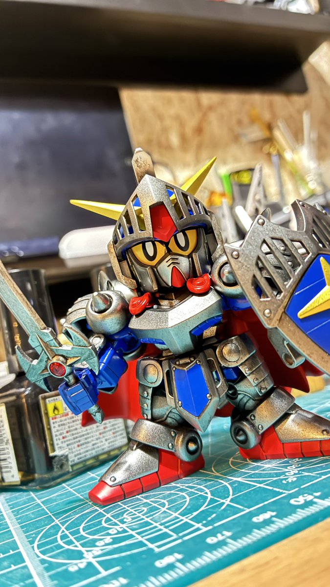 hidexrx7802's tweet photo. ナイトガンダム完成 https://t.co/4nfwULNuAa