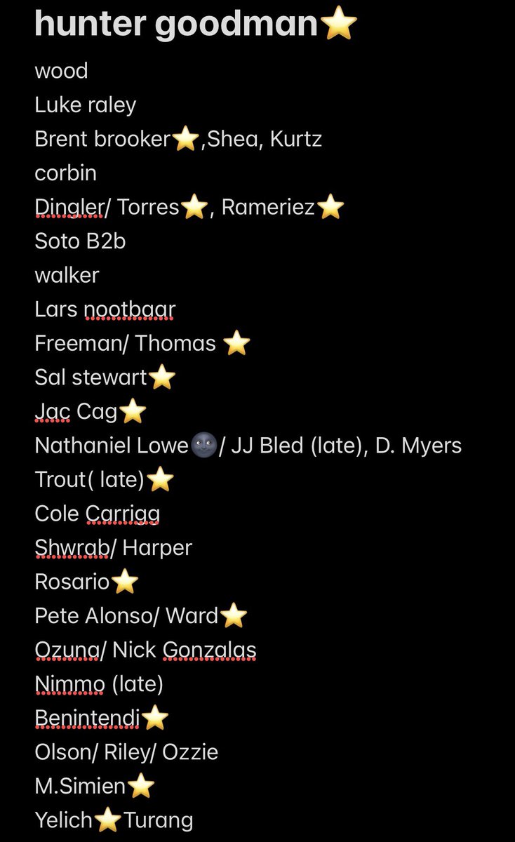 Only1migell's tweet photo. Full list and a breakdown for june 13th👻, this the don’t forget about us crew 😵 https://t.co/BPhm6sMPeW