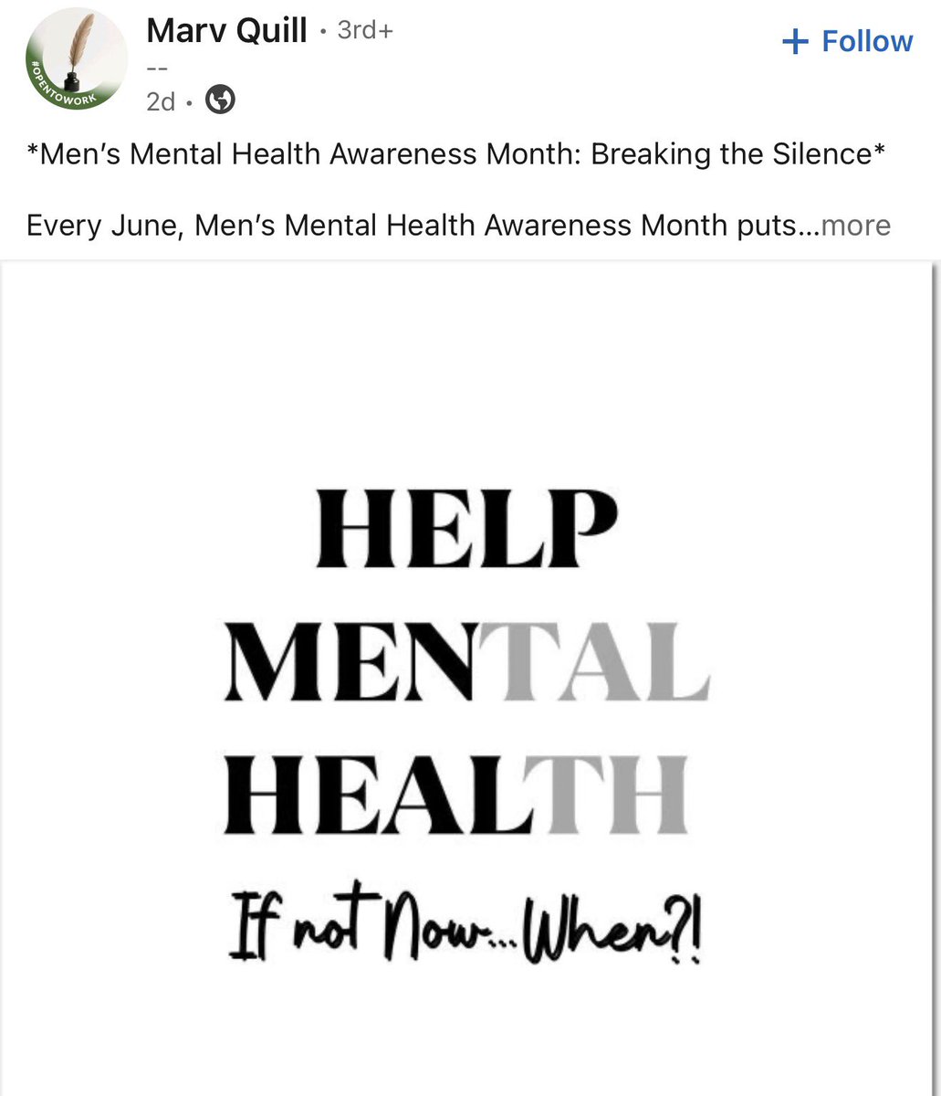SoulscribeM's tweet photo. “THIS”👇🏾👇🏾👇🏾 #mensmentalhealth #men https://t.co/ddg2ZLsidX