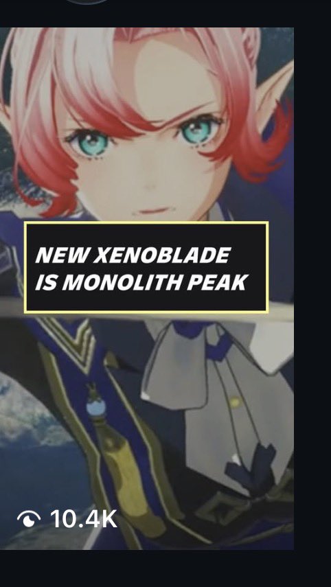 OwlickWho's tweet photo. Havent had a shortform hit 10k views and 1k likes in awhile.

Glad it was Xenoblade that got me back to a hit

Was discouraging this past week on SGF coverage but this helps a little 

Glad the peeps agree Monolith soft is doing it the best for Nintendo rn https://t.co/JG5QjxWmzK