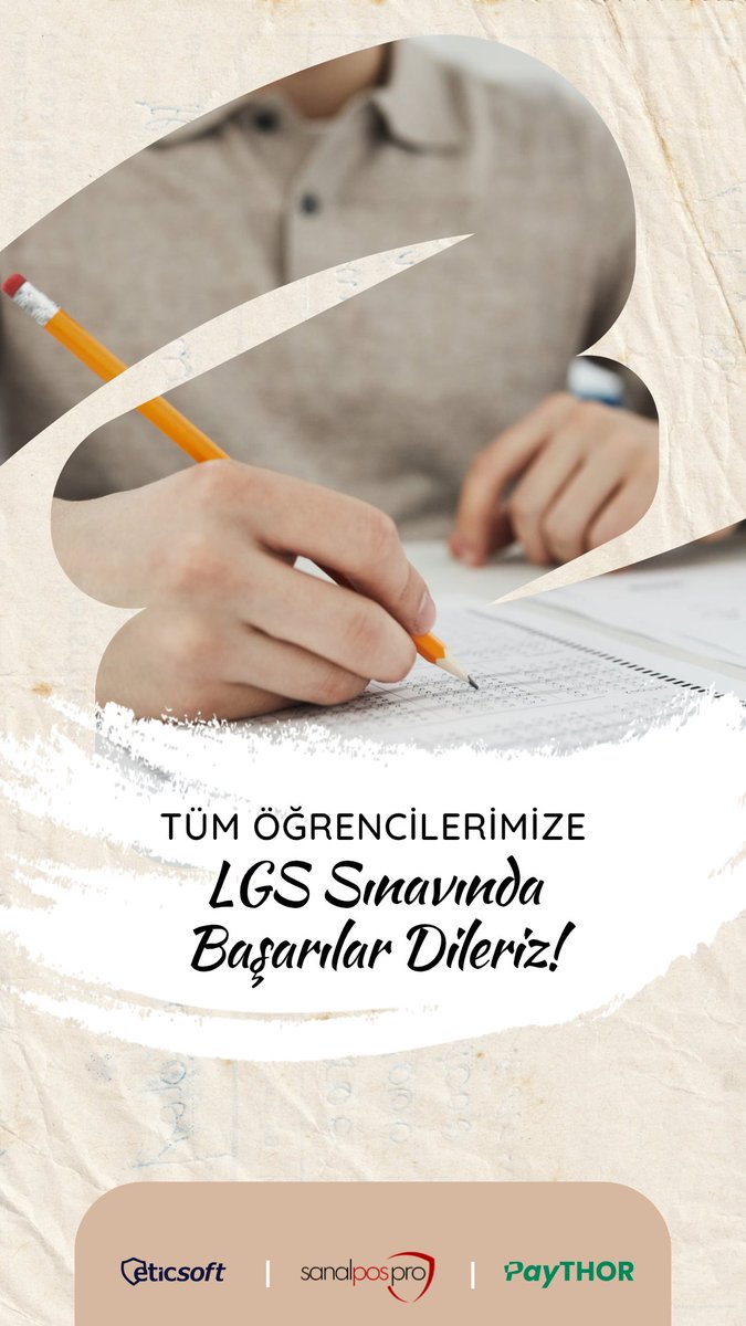 EticSoft's tweet photo. Sınava girecek tüm öğrencilerimize başarılar dileriz 📝 #osym #lgs #sinav https://t.co/5FU0Dt8tqV
