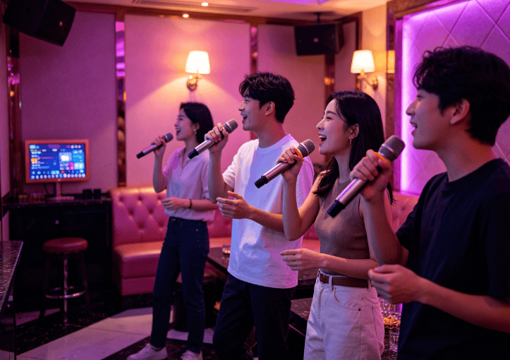 MIgh123's tweet photo. Just hit the KTV and unleash my inner diva! Belting out every lyric like there’s no tomorrow—pure fun with the squad! https://t.co/VF75LwqIPf