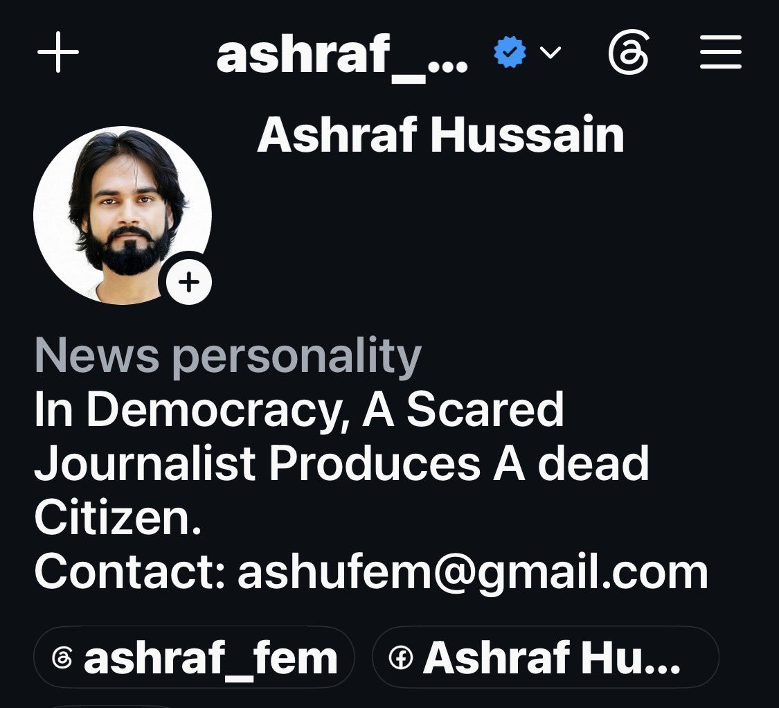 MuslimVoiceCell's tweet photo. 📍अशरफ हुसैन (@AshrafFem) भाई का इंस्टाग्राम अकाउंट सस्पेंड कर दिया गया है।

अशरफ हुसैन भाई लंबे समय से मुसलमानों से जुड़े मुद्दों, ज़ुल्म, नाइंसाफ़ी और सामाजिक सरोकारों को बेबाकी से उठाते रहे हैं। उनकी आवाज़ लाखों लोगों तक पहुँचती है, इसलिए उनके अकाउंट का सस्पेंड होना कई सवाल खड़े करता है।

मैं सभी साथियों, पत्रकारों, सामाजिक कार्यकर्ताओं, मानवाधिकार कार्यकर्ताओं और इंसाफ़ पसंद लोगों से अपील करता हूँ कि इस मुहिम का हिस्सा बनें। X पर पोस्ट करें, रीपोस्ट करें, अपनी आवाज़ बुलंद करें और @instagram, @Meta तथा @MetaNewsroom से मांग करें कि अशरफ हुसैन भाई के अकाउंट की निष्पक्ष समीक्षा कर उसे जल्द से जल्द बहाल किया जाए।

आपकी एक पोस्ट, एक रीपोस्ट और एक आवाज़ इस मुहिम को मज़बूत बना सकती है। अगर आज हम खामोश रहे तो कल किसी और आवाज़ को भी इसी तरह दबाया जा सकता है।

आइए मिलकर लिखें:

Restore Ashraf Hussain's Instagram Account

@instagram @Meta @MetaNewsroom

#RestoreAshrafHussainAccount
#StandWithAshrafHussain
#BringBackAshrafHussain
#VoiceForJustice