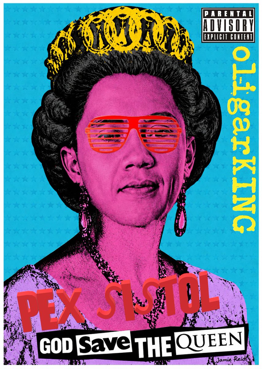 krisiparuhbaya's tweet photo. oligarKING - GOD SAVE THE QUEEN

-Carut marut fallen republik ini getting worst since si kesayangan diserang habis, maka sang raja melakukan apapun demi sang ratu-