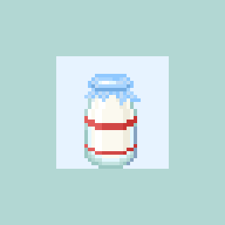 cota_hm's tweet photo. 今日の32ピクセル 牛乳
#dotpict #pixelart #ドット絵 https://t.co/fIcWjA2TTa