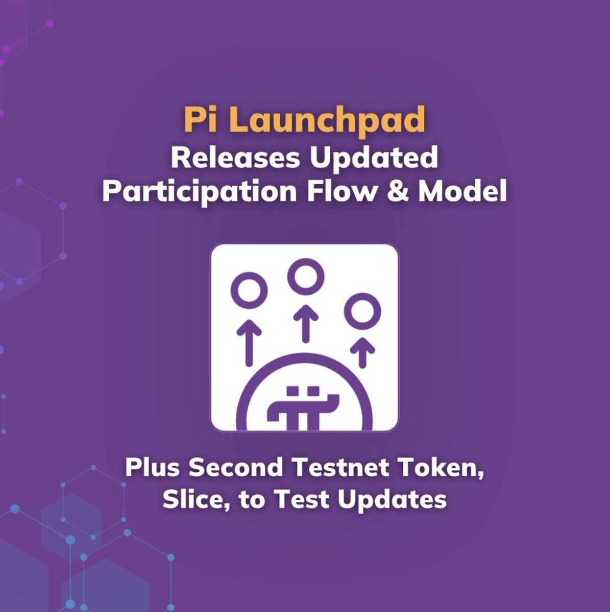 cryptodotnews's tweet photo. JUST IN: Pi Launchpad introduces updated participation flow and mechanics based on prior Testnet feedback.  SLICE test token is now live on Testnet for further evaluation https://t.co/KIqrXS1o6F