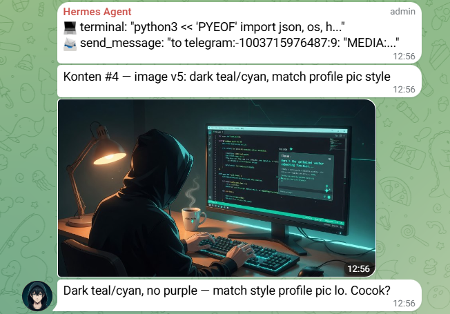 zanuartri's tweet photo. lagi cobain plugin image_gen/xai di hermes buat bantu generate image untuk konten. hasilnya kyk gini 👇 https://t.co/2SBFiJLw8X