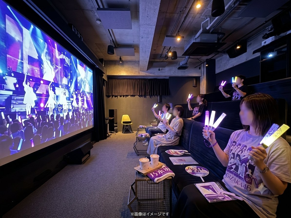 TheaterSprout's tweet photo. 【乃木坂46 全ツ福井公演！浅草から熱気を送ろう🌻】
「遠征できなかった…」とお留守番の皆様。
浅草の個室をジャックして、お客様お手持ちのライブ映像で「実質アリーナ最前列」のエア参戦を楽しみませんか？
スタッフが対面で丁寧に操作レクチャーするので、機械が苦手でも安心です🌱

👇質問！
「ライブのMCで一番好きなメンバーのやり取りは？」リプで語り合いましょう！
「魂は福井にある！」という同志はいいね❤️

#推し活 #乃木坂46 #真夏の全国ツアー2026 #エア参戦 #ライブビューイング #推し会 #貸切シアター