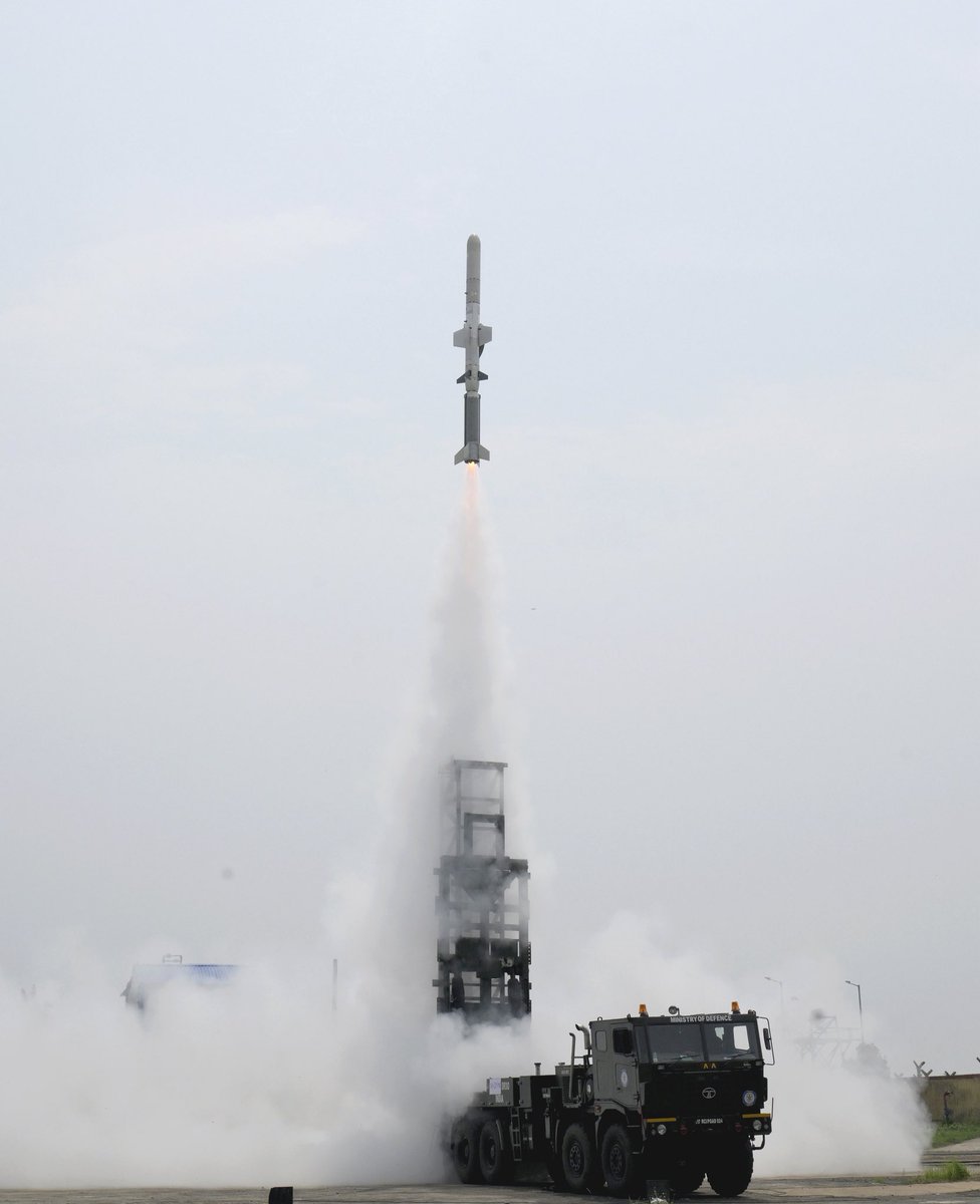 SVishnuReddy's tweet photo. India’s defence capabilities have taken another giant leap forward.

With the successful testing of an advanced Ballistic Missile Defence shield and the NASM-MR missile, India is strengthening its position as a global defence force.

Guided by PM Shri @narendramodi Ji's leadership and Defence Minister @rajnathsingh Ji, the march towards Aatmanirbhar Bharat is accelerating with unmatched momentum.