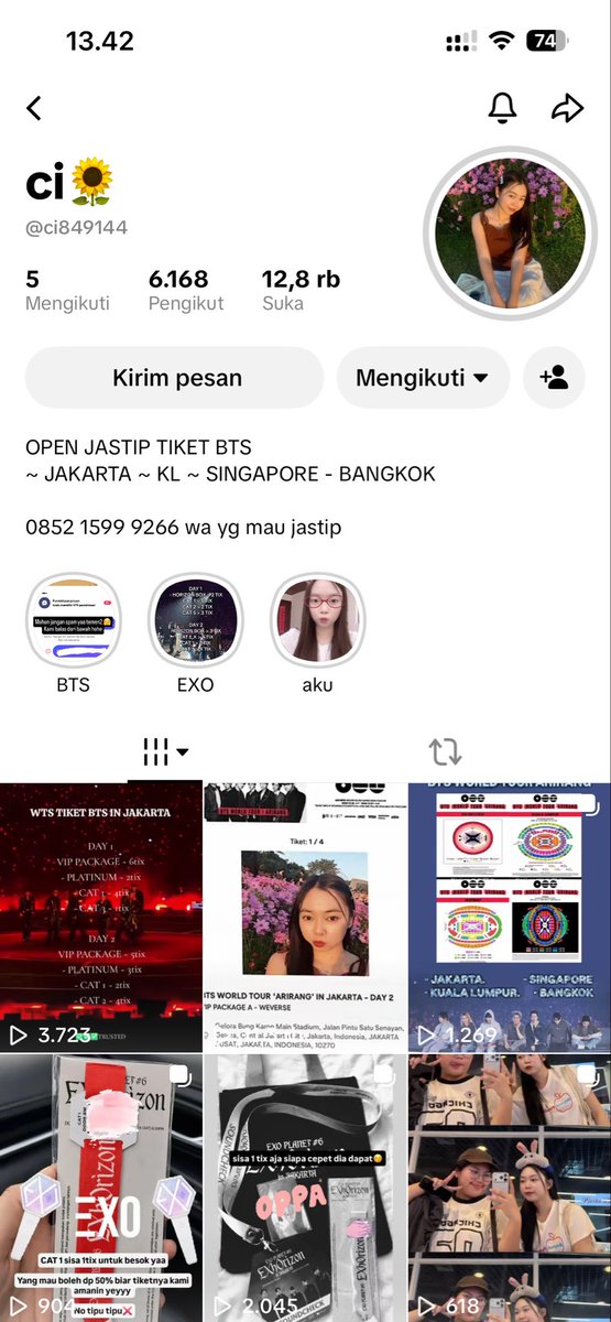 lovesharrukeu's tweet photo. @zhrkivejpg kaa info dong, apakah ini scammer??:( https://t.co/kFYWOezWpk