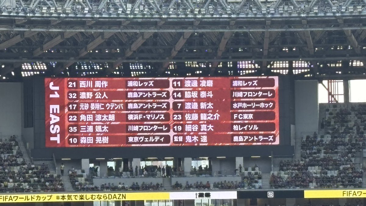 kobamix's tweet photo. J1 EAST vs J2・J3 EAST-A
#ＪリーグオールスターDAZNカップ https://t.co/qNJ56Wass7