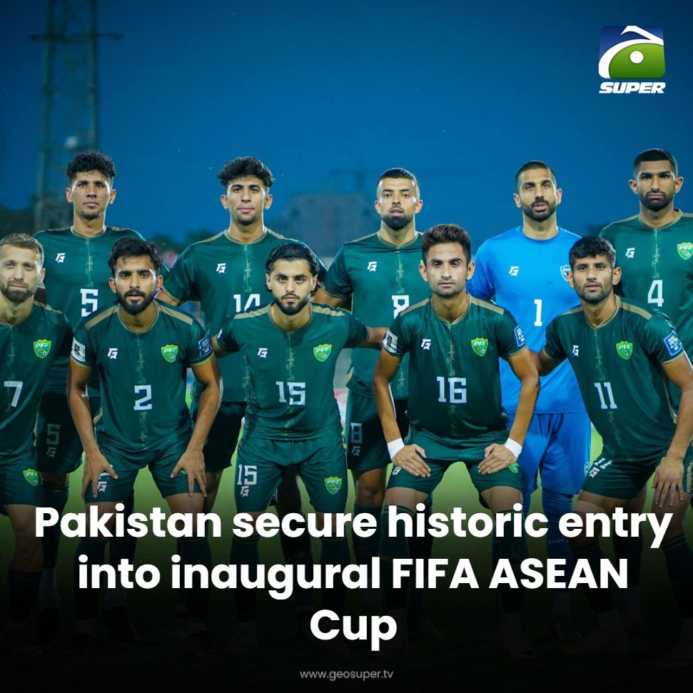 geosupertv's tweet photo. More opportunity for Green Shirts! 😍✨

Read More: https://t.co/qdZg91q5zu

#PakistanFootball #ASEANCup https://t.co/R5FQ1uhrAZ