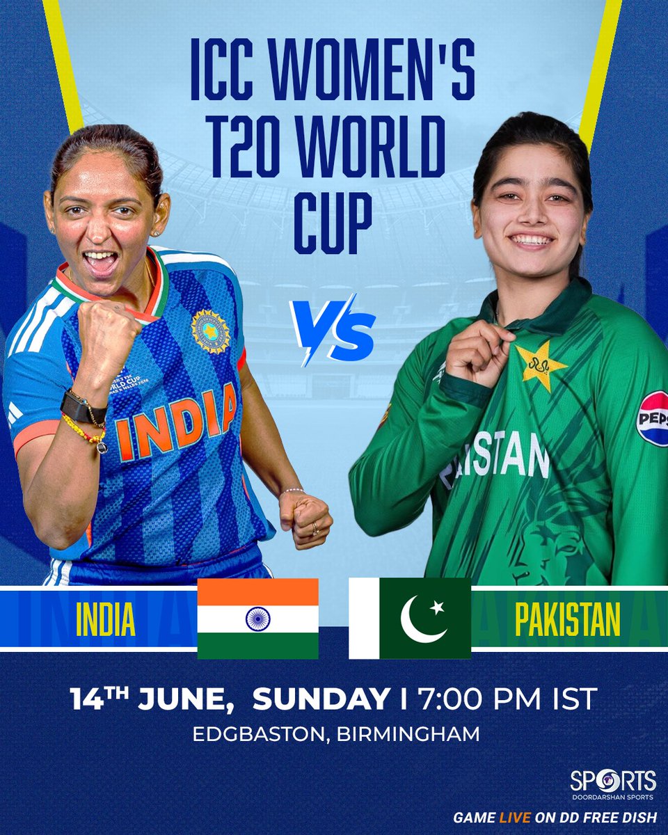 MuhammadAr43510's tweet photo. 🏏 Get ready for cricket's biggest rivalry! 🔥
🇮🇳 India vs Pakistan 🇵🇰
🗓️ 14 June 2026 | Sunday
⏰ 7:00 PM (IST)
📍 Edgbaston Cricket Ground, Birmingham
📺 Watch live on Tamasha. The India–Pakistan match is scheduled for 14 June 2026 at Edgbaston, Birmingham. �
The Economic Times +1
🔥 Don't miss the ultimate cricket showdown! 🏏🇮🇳🇵🇰
#sallandık #nsfwtwtًً