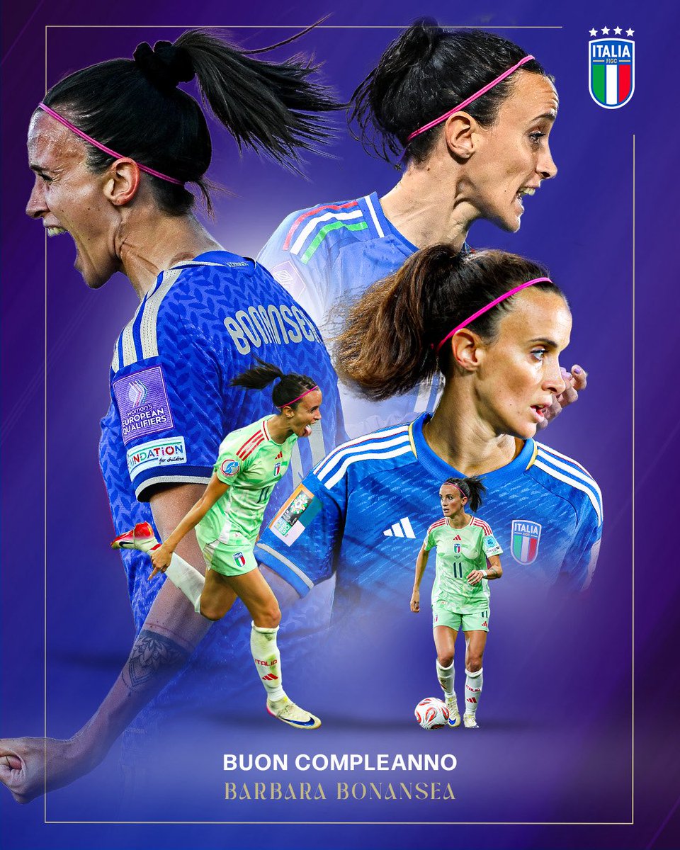 AzzurreFIGC's tweet photo. Tanti auguri @barbarabonansea 🎂🎈🇮🇹

#Nazionale #Azzurre #LeAzzurreSiamoNoi https://t.co/nEosTmoC8J