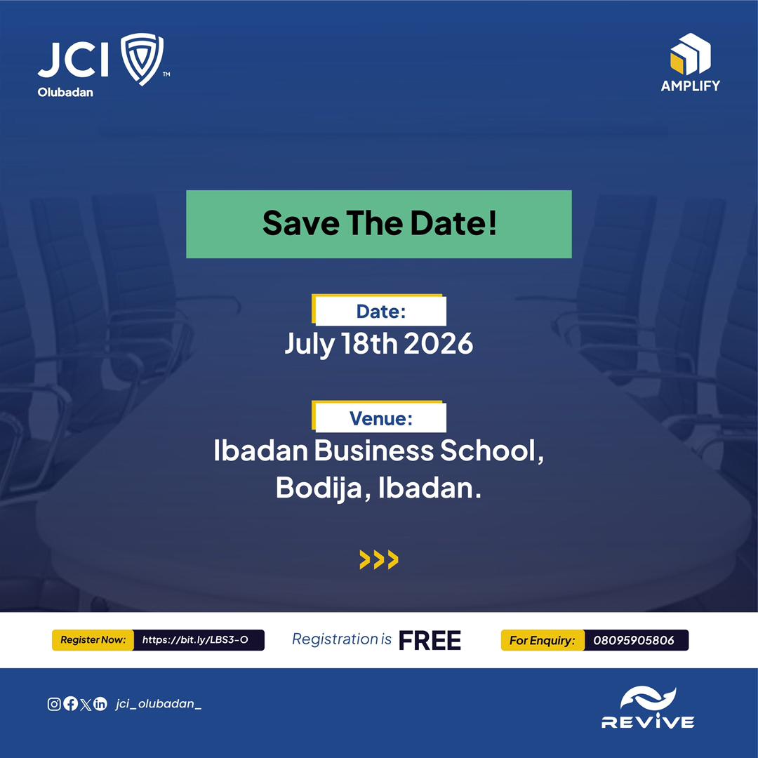 JCIOLUBADAN_'s tweet photo. The future doesn't happen by chance it is intentionally built.
#LBS3.0 is back! Join us to gain practical growth strategies, network with industry leaders, and learn to build sustainable systems for lasting impact.
๐ Secure your spot now: https://t.co/nx5LkQHVEG
#LBS 3.0 https://t.co/mCuZ8OTvRD