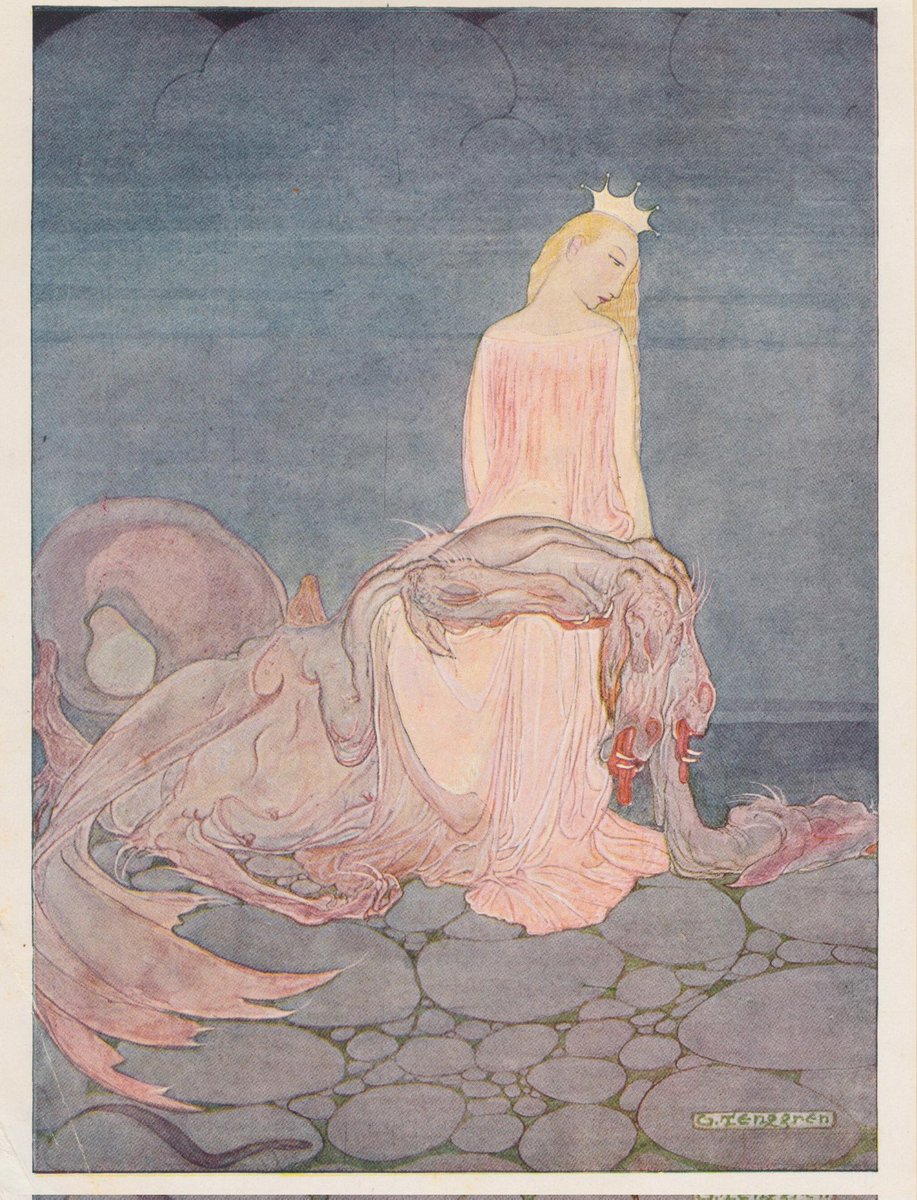 pearlusconi's tweet photo. Grimms' Fairy Tales. Selected Children's and Household Tales, by Jakob and Wilhelm Grimm, illustrated by Gustaf Tenggren, 1923 https://t.co/ERW3M1fx3t