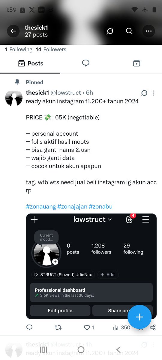 SUNOO_SHINE's tweet photo. penipu scammer akun Ig Instagram acc kosongan @/ lowstruct 

085143174546 DANA Anna

tobat boti

#zonauangㅤ #zonajajan #zonabu #bealanja https://t.co/290KZvPU5q
