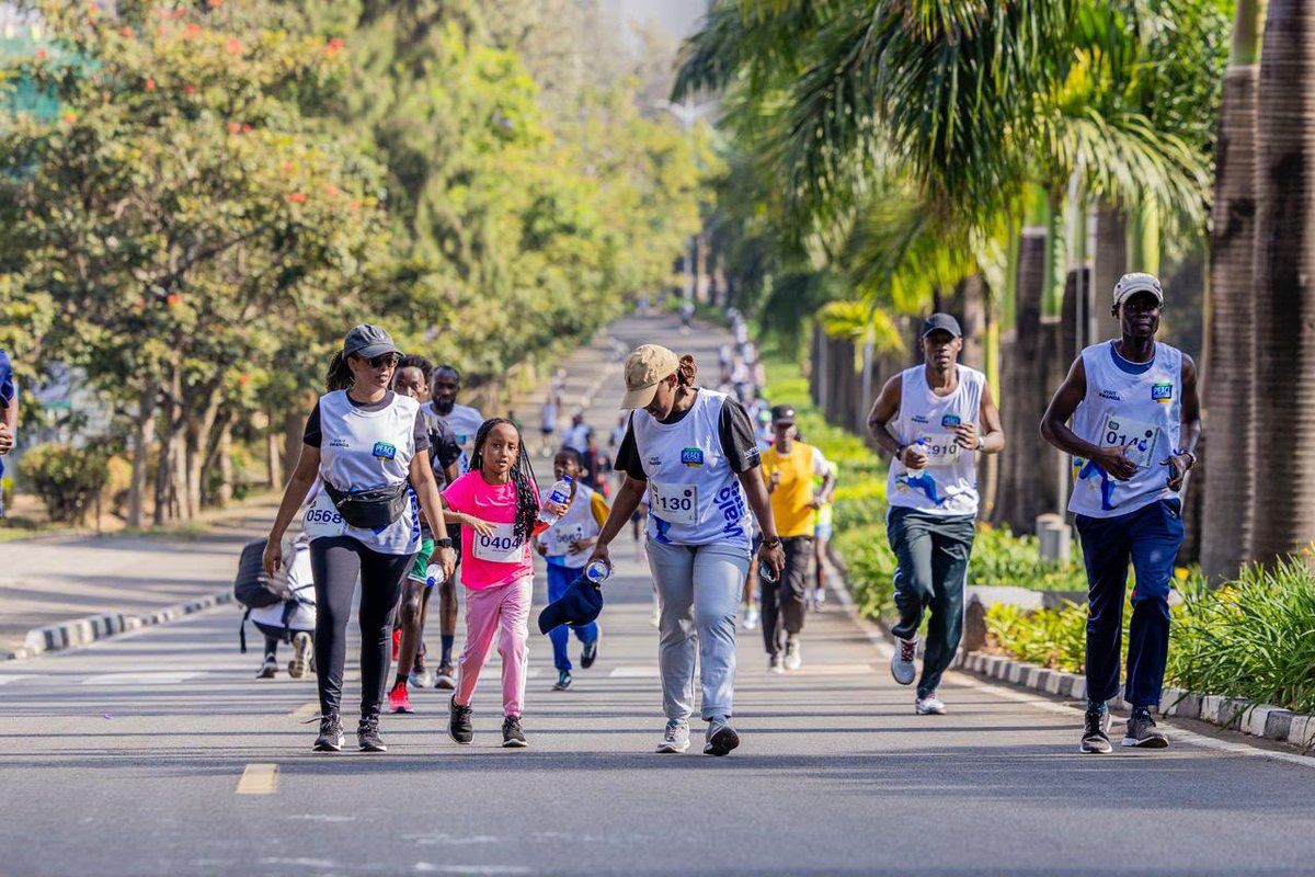KigaliMarathon's tweet photo. A joyful family coming together at the Kigali International Peace Marathon, choosing every stride for unity, hope, and peace showing that in the heart of Kigali, running is more than a race, it’s a shared commitment to a better world.

#KIPM2026 #Irun4Peace https://t.co/v6Kb5z4e1D