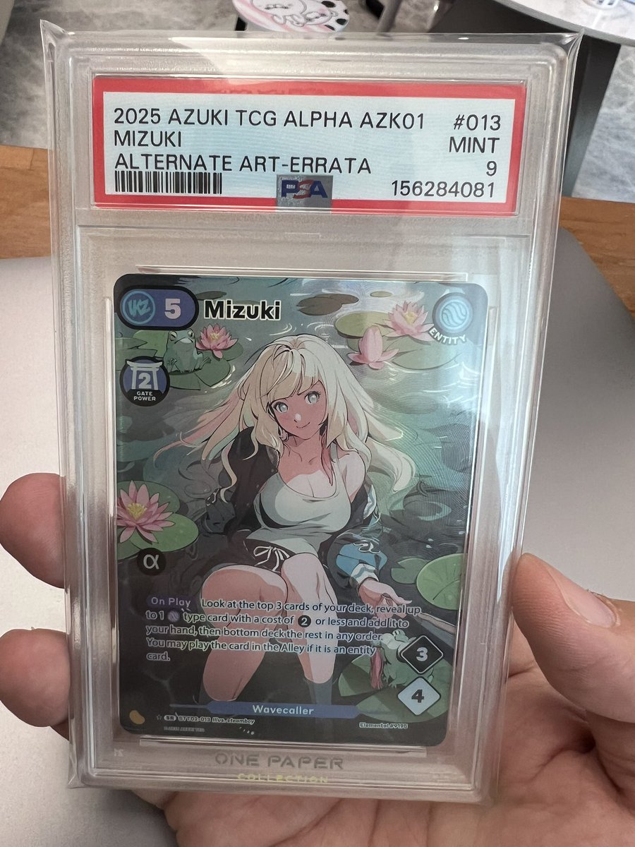 jk125eth's tweet photo. Only one point away from a 10, but this is still my absolute favorite piece in my collection. @AzukiTCG  @Azuki https://t.co/VcHqjZLzYv