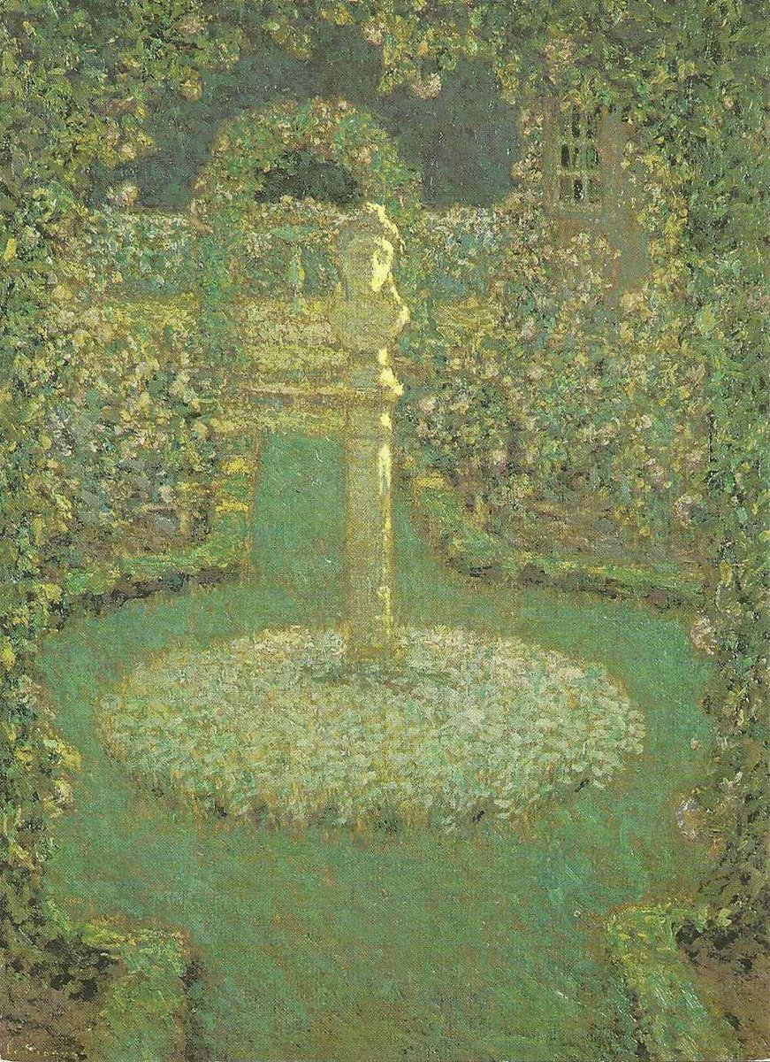 アンリ・ル・シダネル （Henri Le Sidaner、1862-1939） 『月明かりの