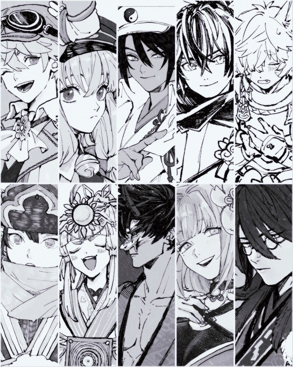 2007_yn's tweet photo. 🐉ファクキャラもいっぺえ描いたなあ https://t.co/2NdmzLLpYz