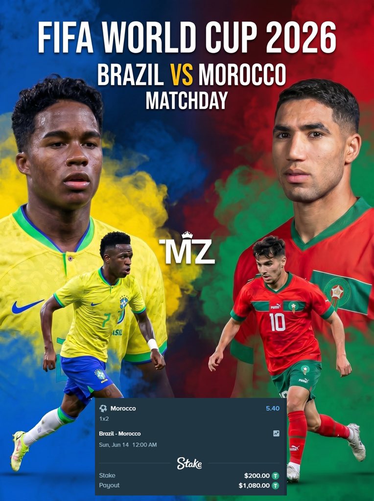 CFC_OBED's tweet photo. For leaving Joao Pedro out of the World Cup , I don’t have any reason to support Brazil 

I also do think that Morocco can easily beat them . This might be the first proper game  at the World Cup . What do you also think ? Team Brazil or Team Morocco ? https://t.co/TR5vgxLr5u