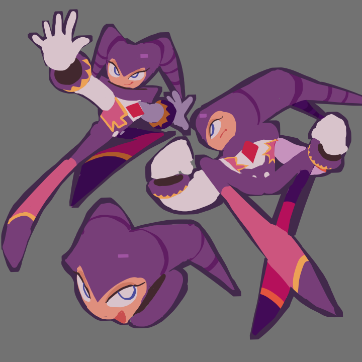 AfricanMegaman's tweet photo. NiGHTS styyle experiment https://t.co/ElL55QlIss