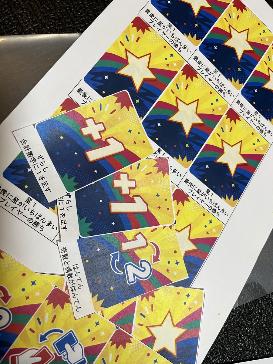 chibitaka22222's tweet photo. 今からカード作り頑張ります！今さらだけど気がついたことがあり、カードの裏面を全てやり直すことになっちゃった泣

#ボードゲーム
#ボドゲ
#ボードゲーム好きと繋がりたい
#ゲーム
#カードゲーム
#TikTokゲーム部
#WANROKU https://t.co/QEc2JWnTtp