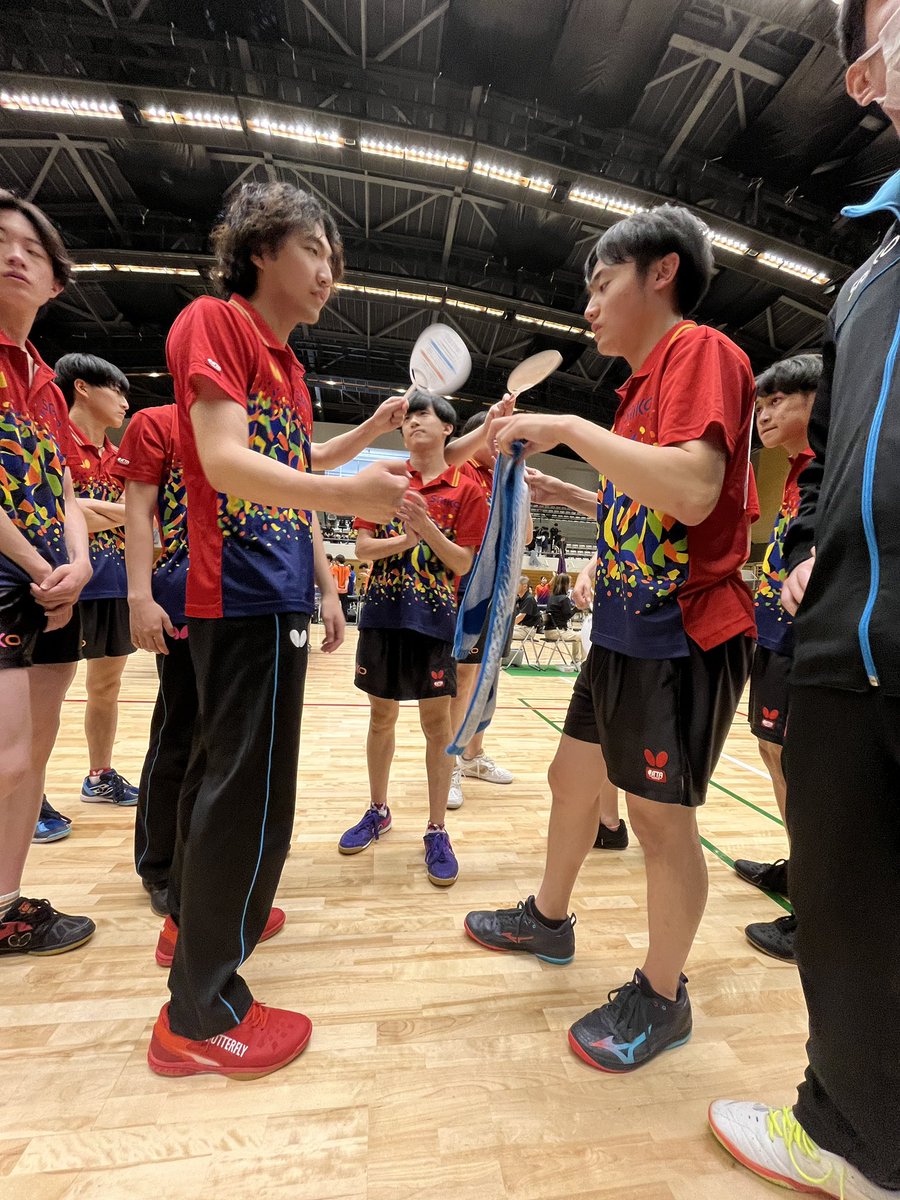 saikosit's tweet photo. 【試合結果】
入替戦
埼玉工業大学 3－4 法政大学

最後まで粘り強く戦いましたが、一歩及びませんでした。
たくさんのご声援ありがとうございました。
秋季リーグ戦で成長した姿をお見せできるよう頑張ります。

#関東学生卓球連盟 https://t.co/5bJnzpA243