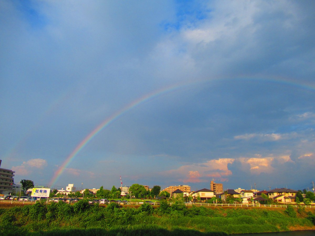 FATHERTOSON2002's tweet photo. 狙い通り二重の🌈が出現！
＃イマソラ #虹 #栃木県 https://t.co/jlx2Hnv5Qb