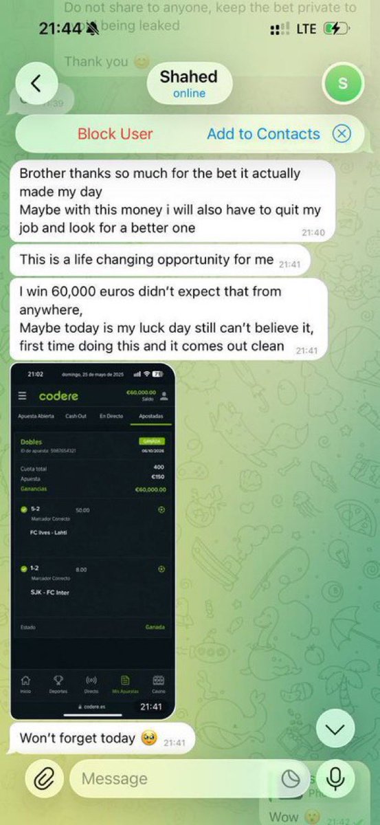 maxscotts_Tips's tweet photo. HAPPY CLIENT 
Money every day with us right from your comfort! 💸
YOU EARNED IT

Don’t miss out. Get on board now!
+1 (581) 422 - 6470 https://t.co/CjeZNkZMIk