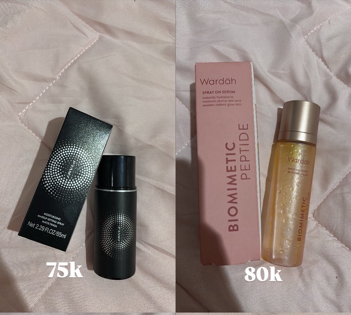 sxtrnsss's tweet photo. WTS/PRELOVED
— pramy setting spray matte 65ml
— wardah spray on serum
bisa shopee, dom depok
dm buat detail nya, semua nya isi masih sekitar 85%
t.wtb wts murah skincare makeup setting spray wardah pramy jajan makeup skincare https://t.co/cHAd5pRt3K
