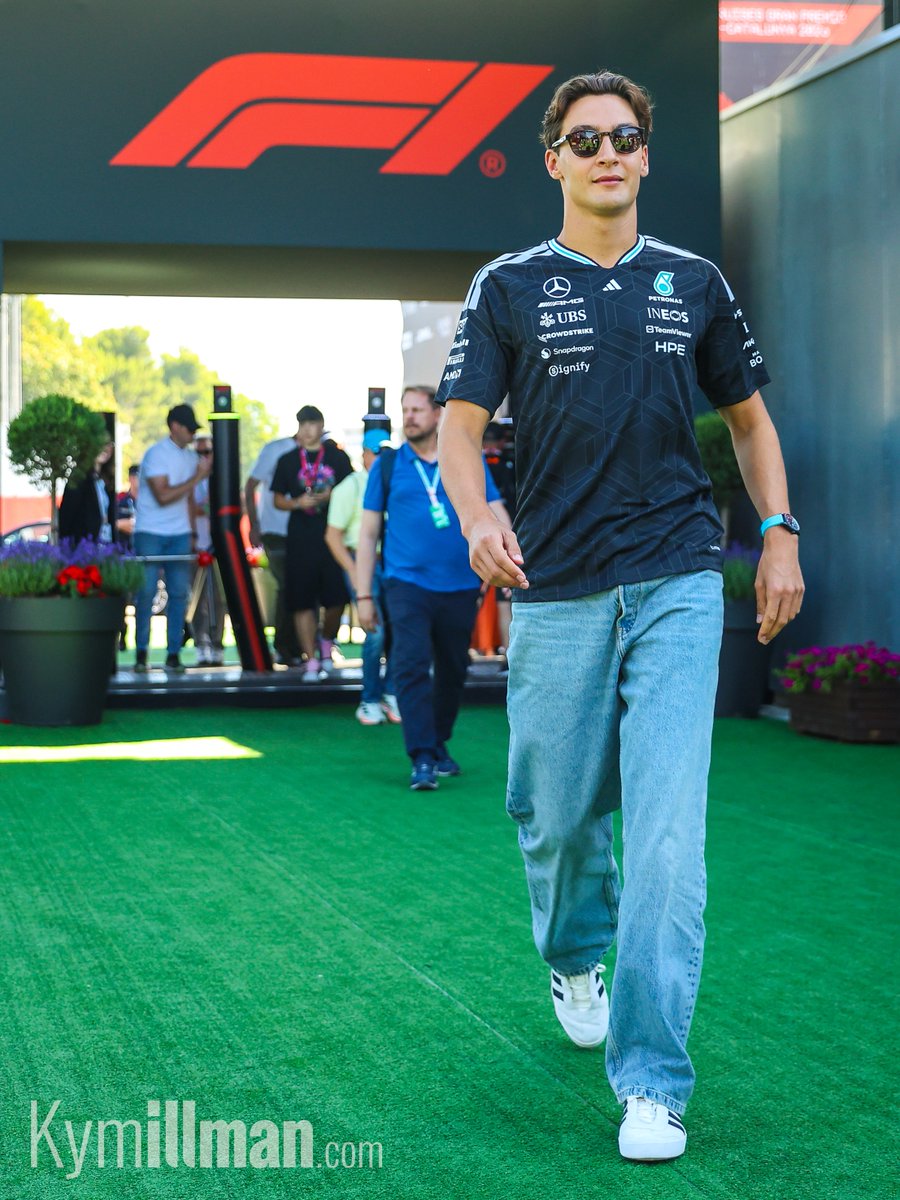 KymIllman's tweet photo. A CENTURIAN

This weekend in Barcelona marks the 100th race for George Russell as a Mercedes driver, a milestone achieved by only a select few. George joins the exclusive club with Valtteri Bottas, Nico Rosberg and Lewis Hamilton. After a frustrating run of bad luck in recent weeks, he will no doubt be hoping to mark the occasion with a result to remember for all the right reasons.

#f1news #f1content #barcelonagp