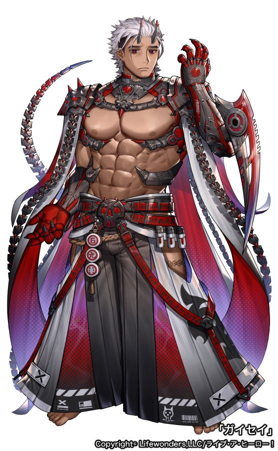 usa_kotobuki's tweet photo. 「ライブ・ア・ヒーロー！」にて「ガイセイ」「擬人型カイブツ」「ヴィランもどき」のキャラクターデザインとイラストを担当させていただいております🤚
#ラブヒロ #LIVEAHERO https://t.co/kilmLcZG3K