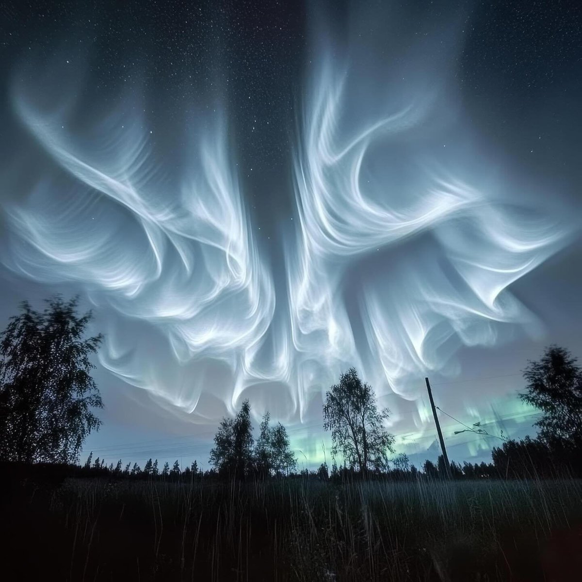 _Naturaee's tweet photo. white Aurora in Finland https://t.co/gHwokFhzNz