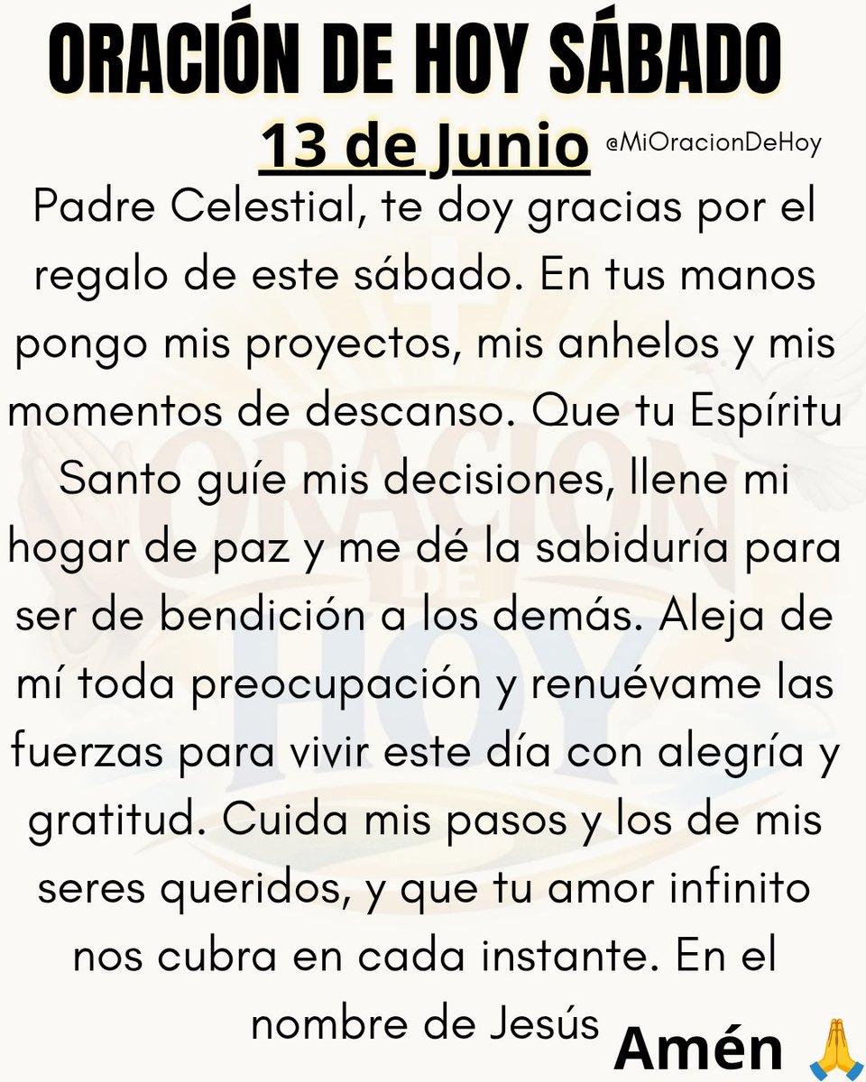 mioraciondehoy's tweet photo. Feliz Sábado ❤️🙏 https://t.co/EXamwJkz9W