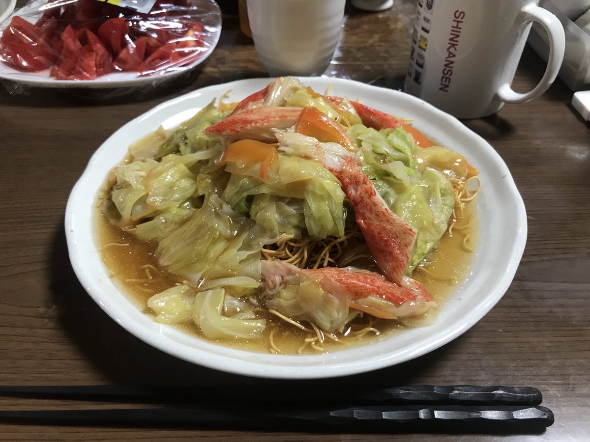 ohchan_136's tweet photo. 今夜は皿うどん https://t.co/4pCXRBasPy