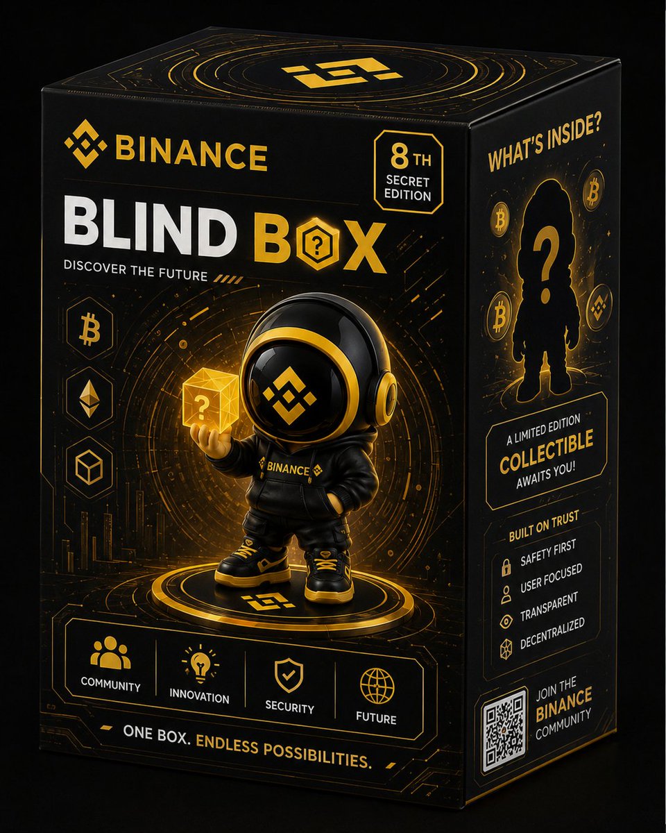 Biplob_79's tweet photo. @Binance_intern The 8th Edition sets a new standard for Blind Boxes. Premium, innovative, and full of mystery. This is the kind of collectible the community loves to see. 🔥 Here’s my exclusive spin on the Binance Blindbox Secret 8th Edition! 📦 https://t.co/LFnUAQKrvV
