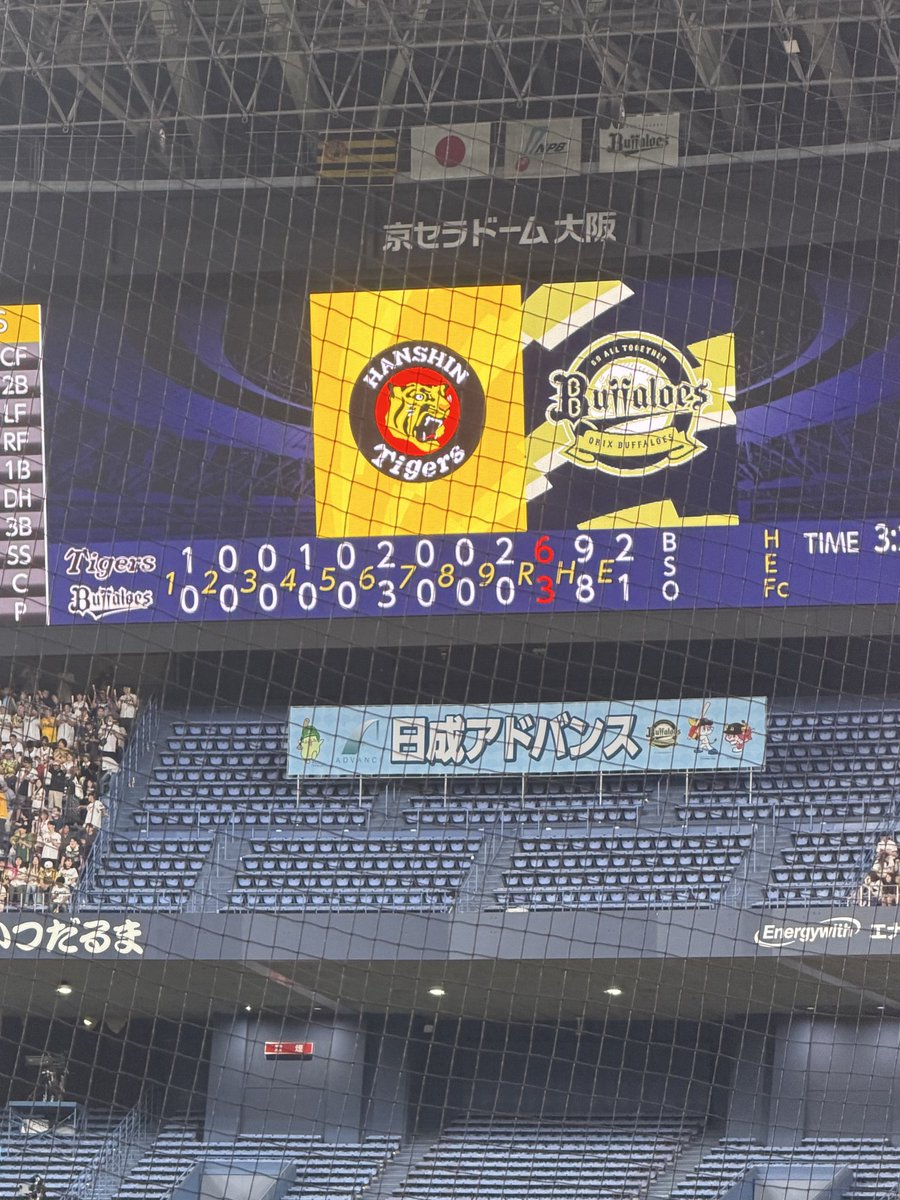 ma_ko0517's tweet photo. 試合が終わりました

阪神がアウェイなのに阪神ホームみたいです😅 https://t.co/TbfdQpmbYD