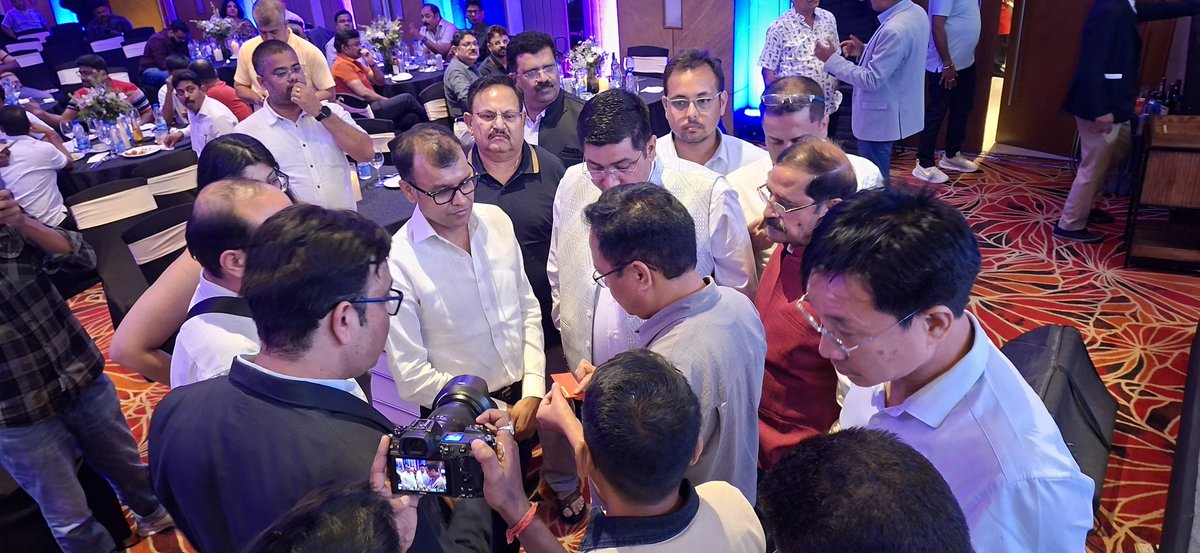 wangsu_d's tweet photo. HAD a wonderful and highly productive time at the Networking Dinner hosted by Aquaex Northeast in Guwahati last evening.

The event was a fantastic platform to interact with senior officers, industry veterans, and leading aquaculture experts from across the nation. 

Meaningful dialogues, exchange of ideas and exploration of potential collaborations made the evening both insightful and rewarding.